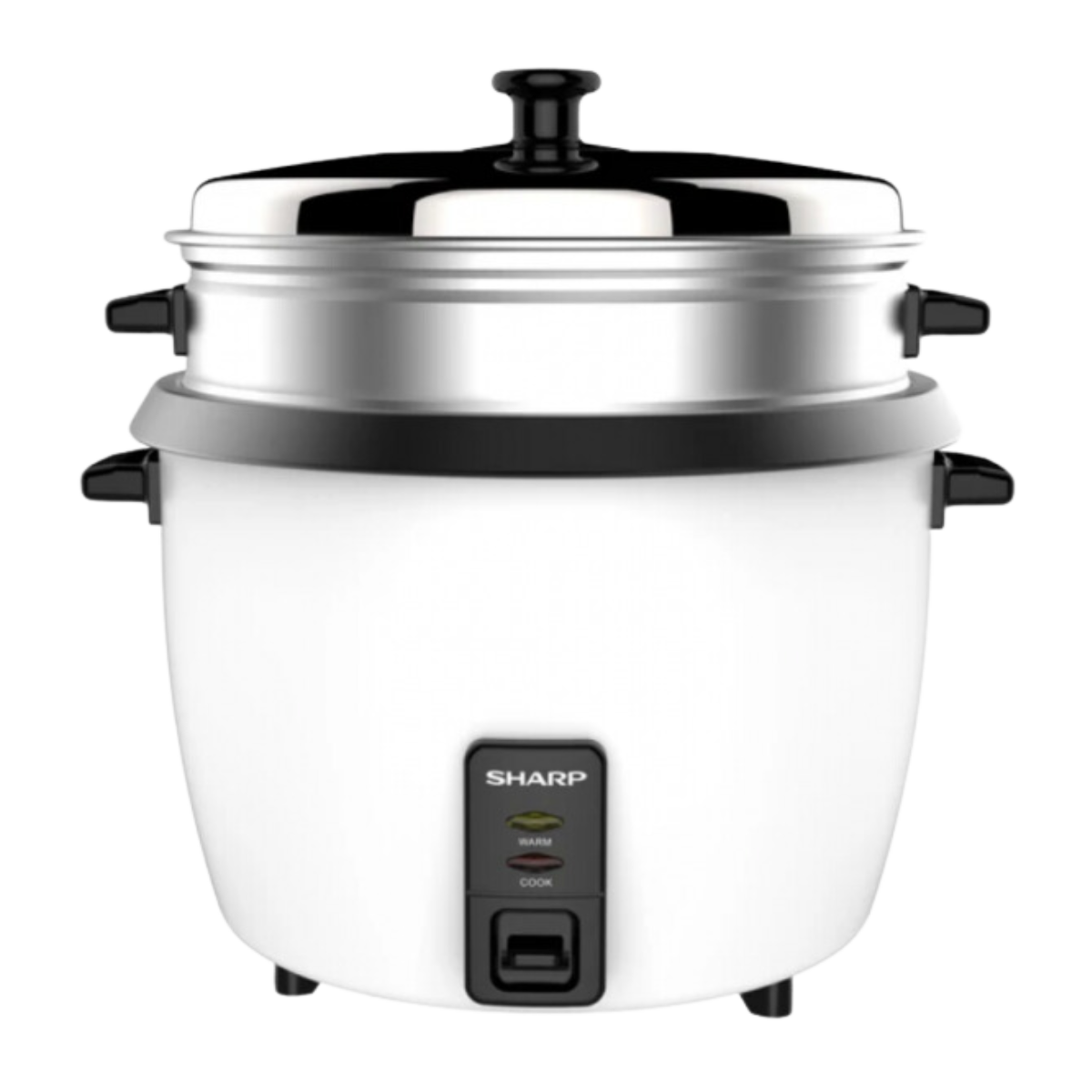 SHARP KSH288SW3 RICE COOKER 2.8L WITH STEAMER & COASTED INNER POT