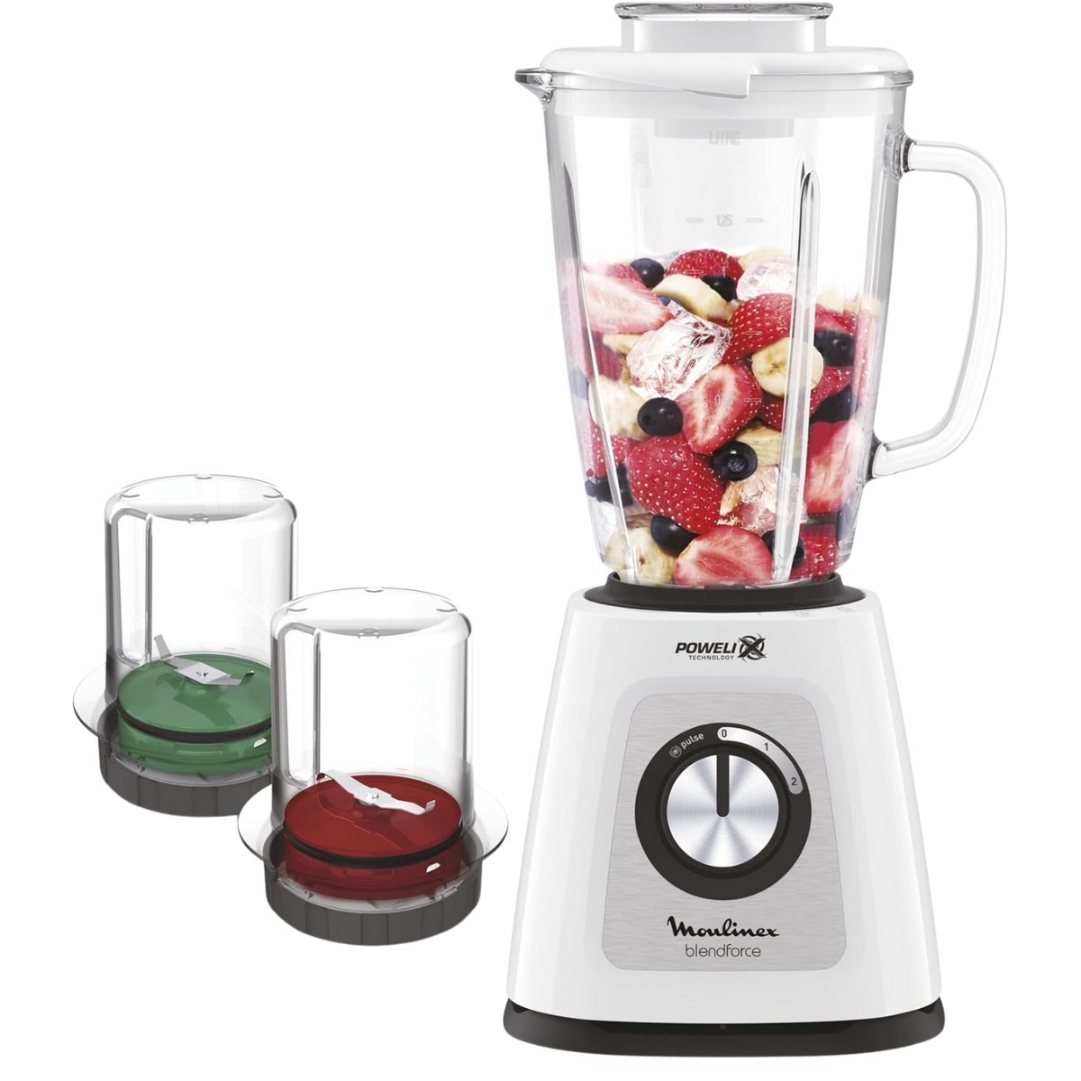 MOULINEX LM438125 BLENDER BLENDFORCE GLASS 1.75+GRIN+CHOP