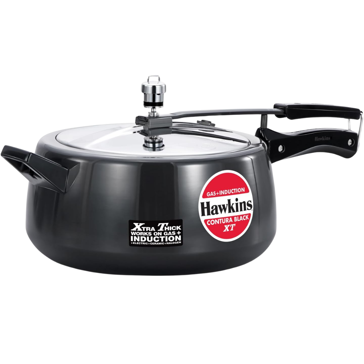 CONTURA PRESSURE COOKER INDUCTION 6.5LTS BLACK