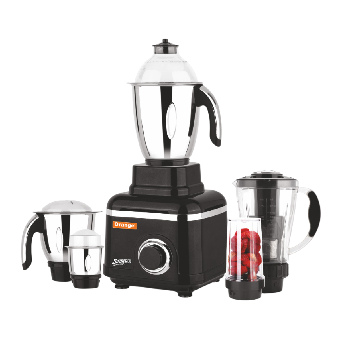 ORANGE MIXER GRINDER ALL IN ONE STORM