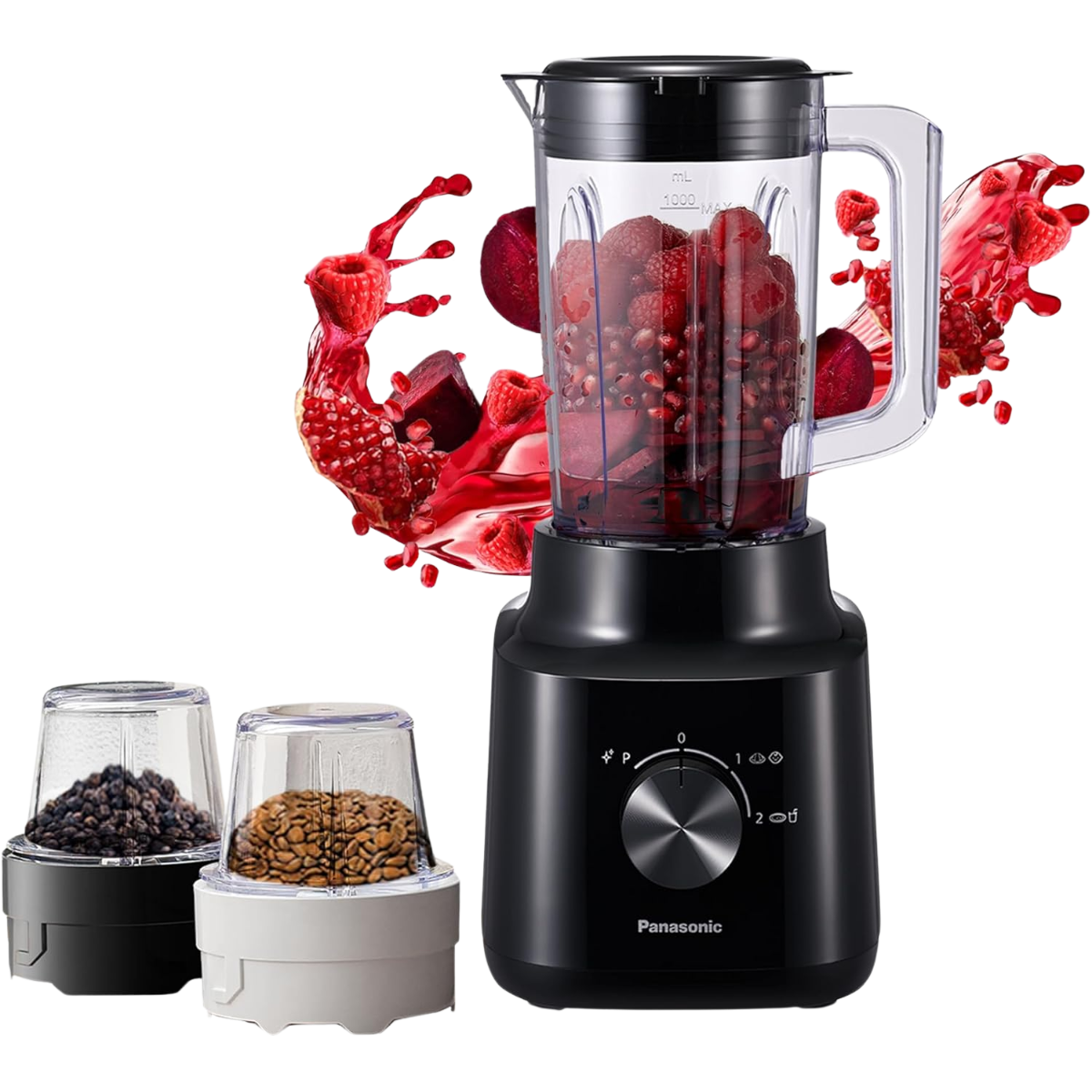 PANASONIC BLENDER WITH 2 DRY MILLS