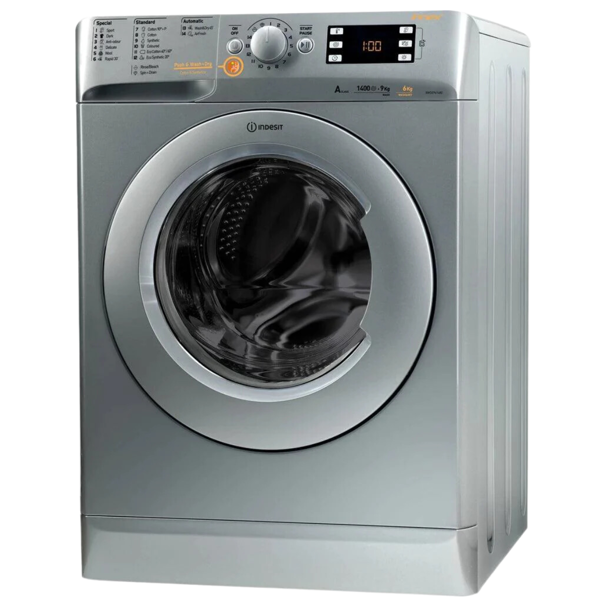 INDESIT XWDE961480XSG WASHER DRYER 9KG+6KG