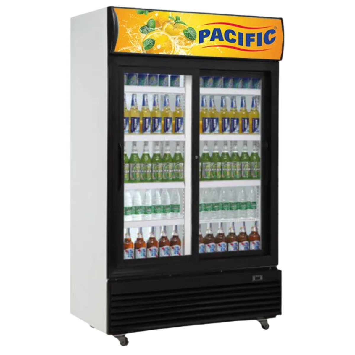 PACIFIC BOTTLE COOLER 800L DOUBLE DOOR