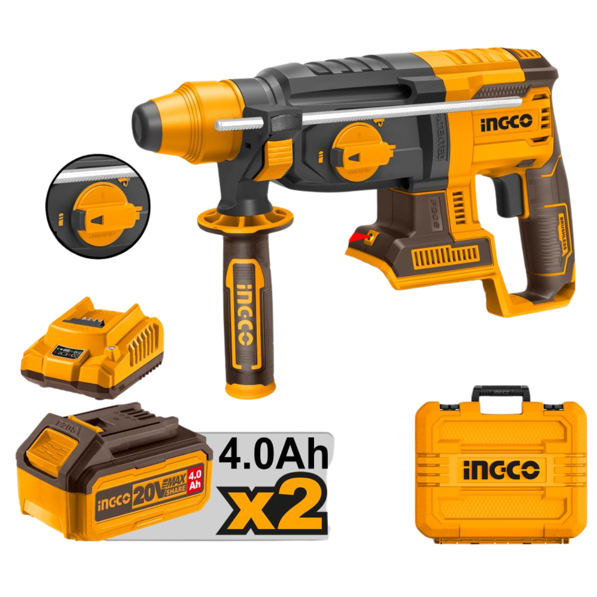 INGCO ROTARY HAMMER LITHIUM