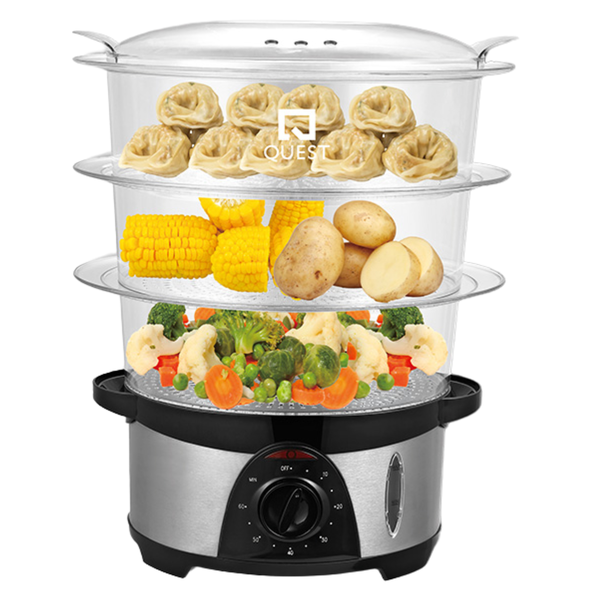 QUEST FOOD STEAMER 3 LAYERS