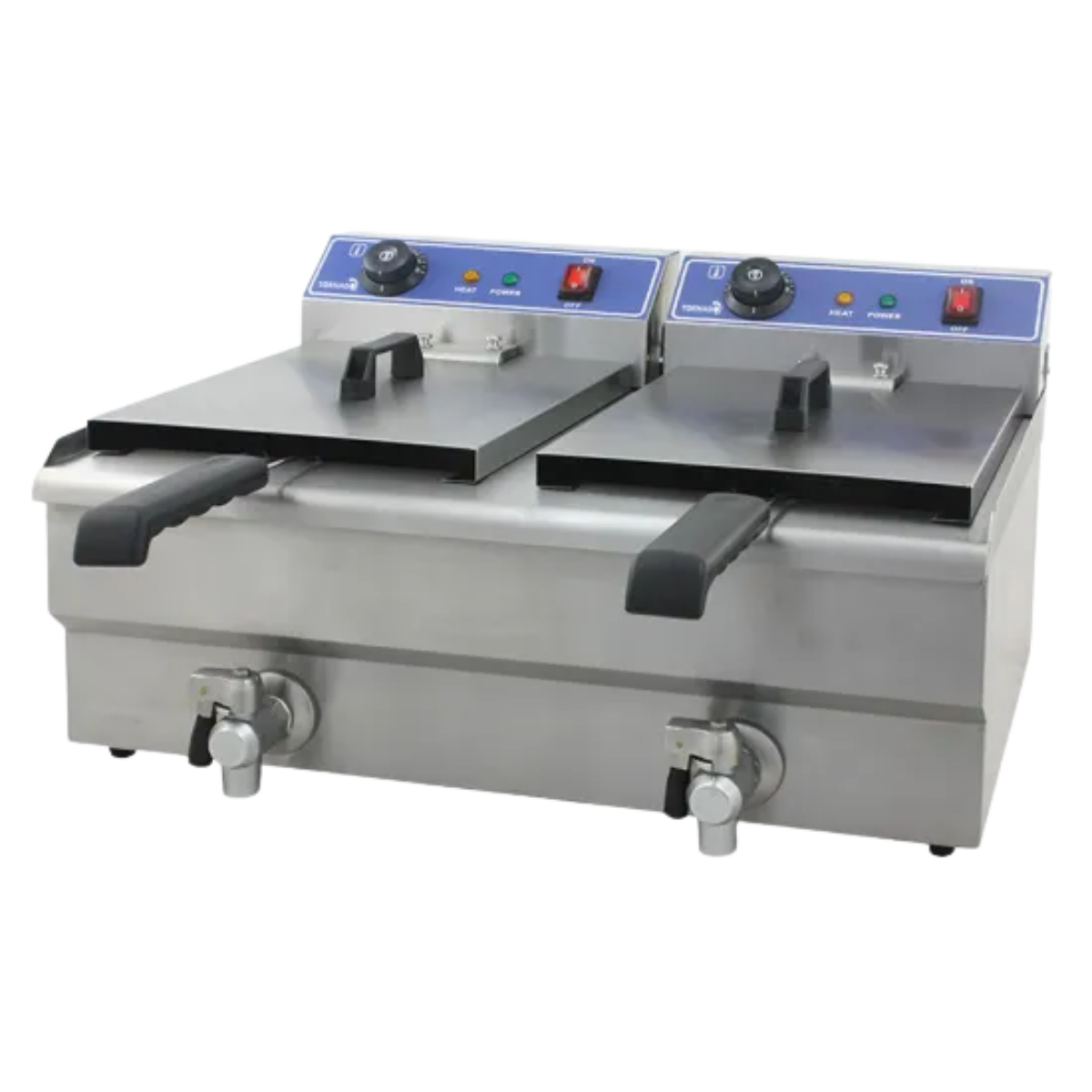 TORNADO  ELECTRIC FRYER DOUBLE 16L+16L