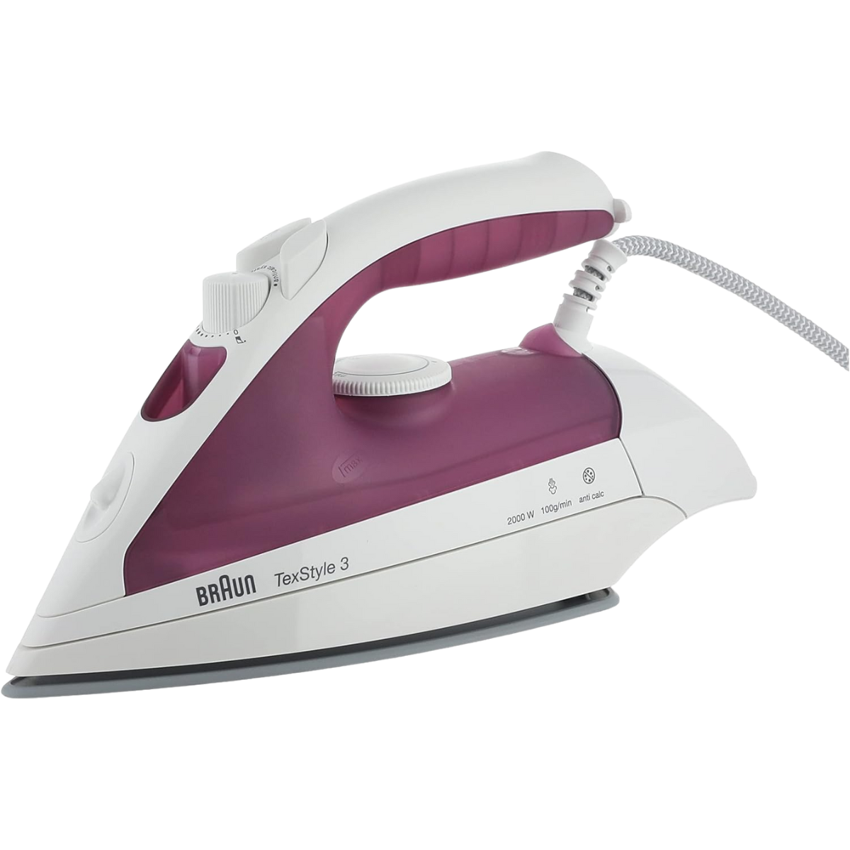 BRAUN TS320C STEAM IRON CERAMIC  TEXSTYLE 2000 WATTS