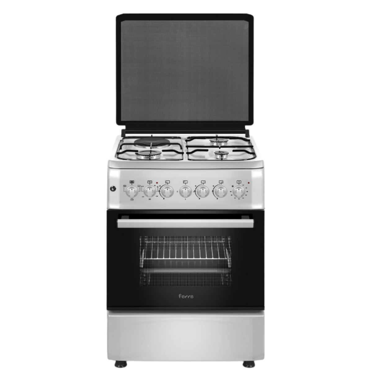 FERRE F6S31E3 STANDING COOKER 57*57 3 GAS+1 ELECTRIC+ ELECTRIC OVEN