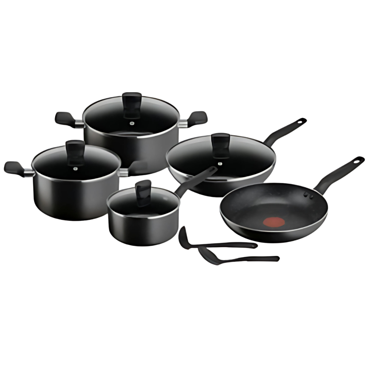 TEFAL COOKWARE  SET 11 PCS DARK STONE