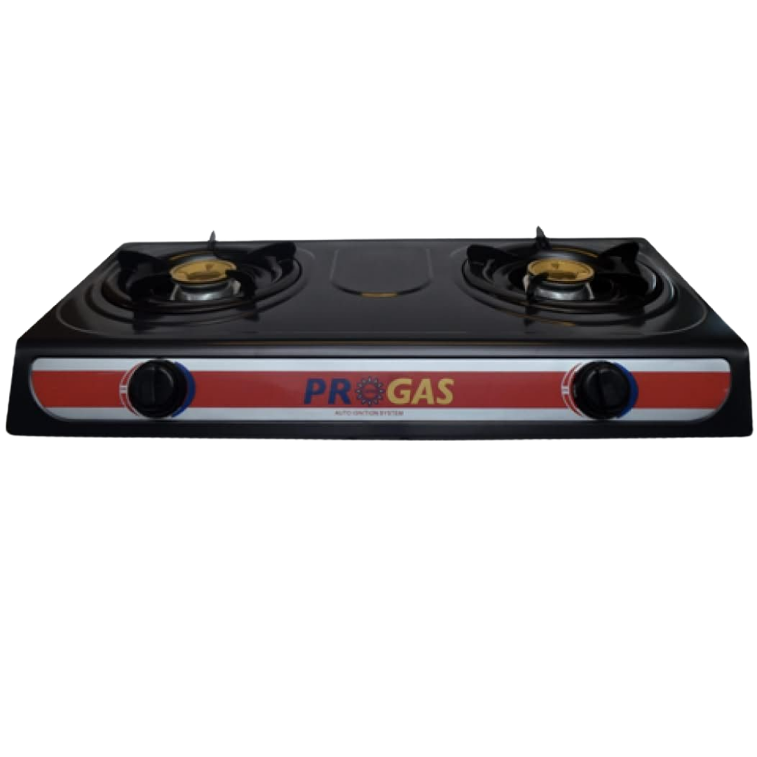 PROGAS COOKER 2 BURNER STAINLESS STEEL