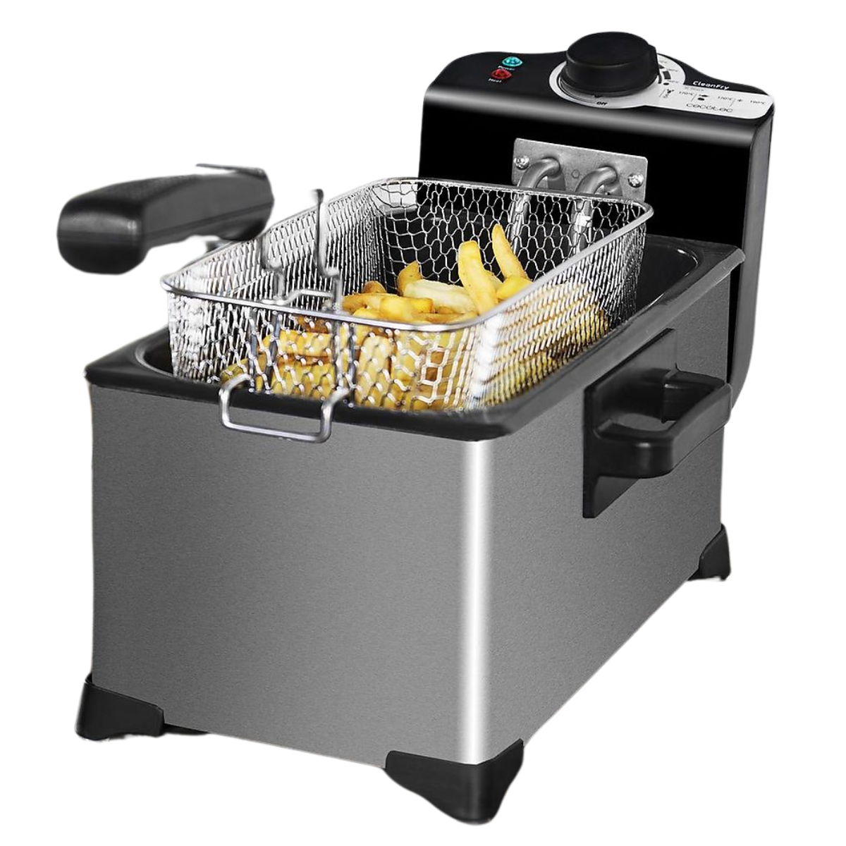 CECOTEC 3032 DEEP FRYER STAINLESS STEEL 3LTS ANTI ODOUR FILTER 2000WATTS