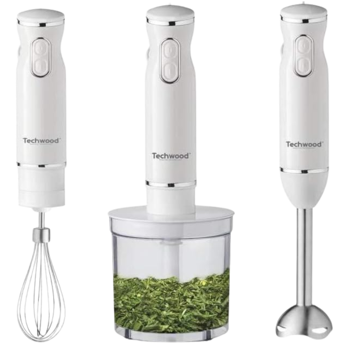 TECHWOOD TMS9600 HAND BLENDER 3 IN  1-2 SPEEDS-600 WATTS