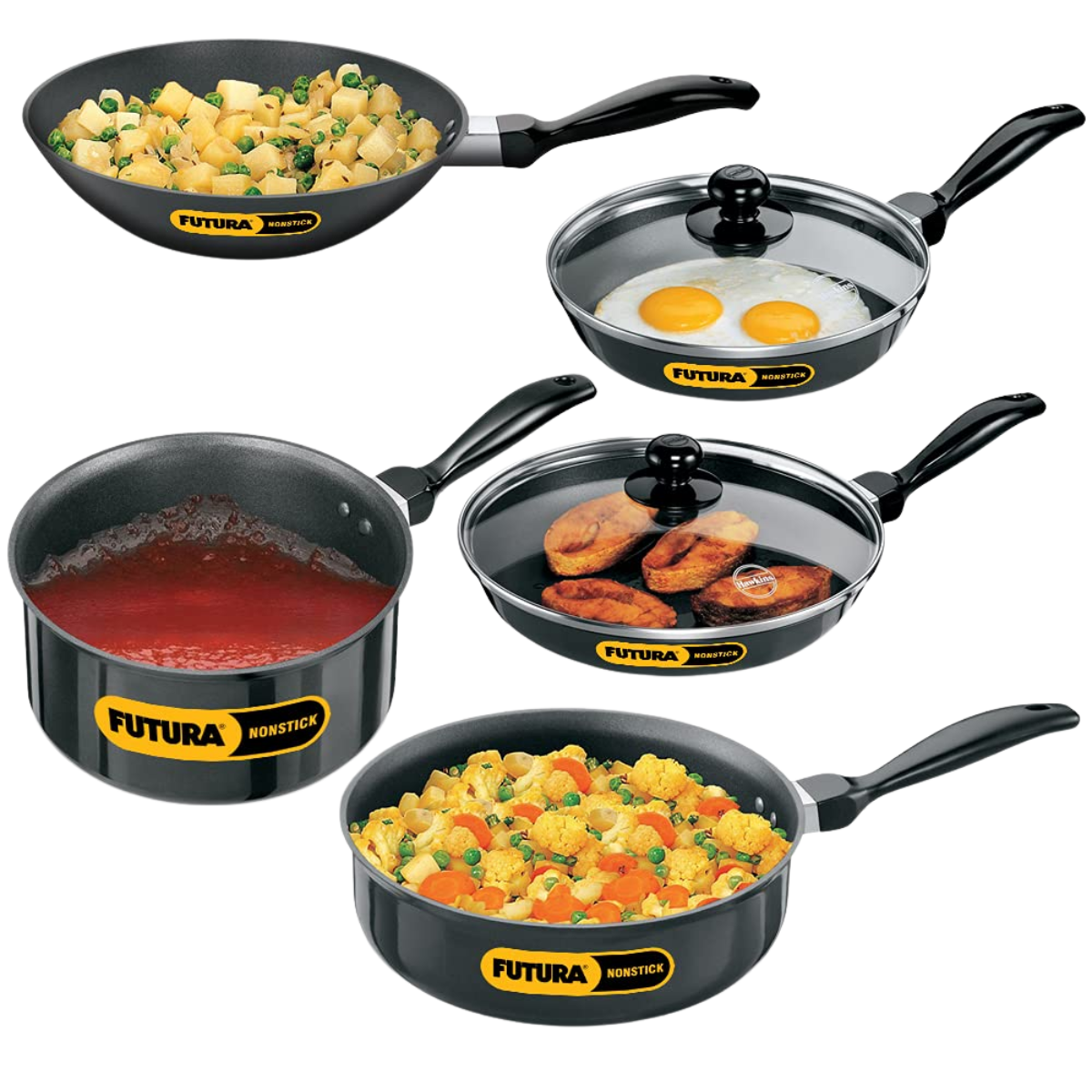 FUTURA NSET4 NON STICK COOKWARE ST OF 7PCS