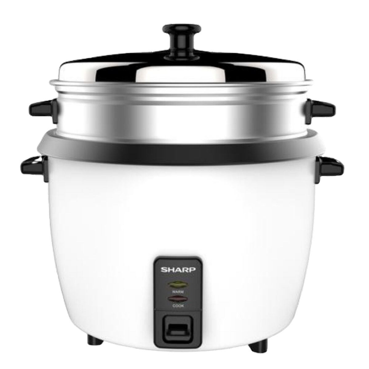 SHARP KSH108GW3 RICE COOKER 1.0L WITH STEAMER & COASTED INNER POT