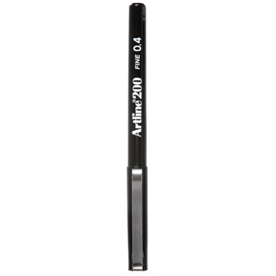 Writing Pen 0.4mm Black Artline Ref EK200