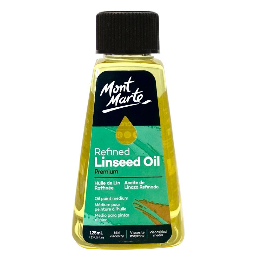 Linseed Refined Oil 125ml Mont Marte