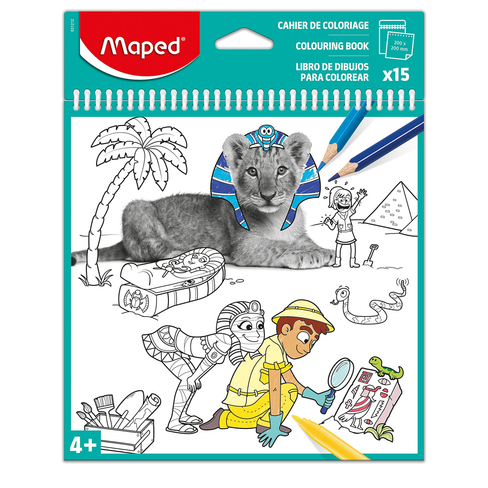 Livre De Coloriage 15 Feuilles Assorties Maped 831212
