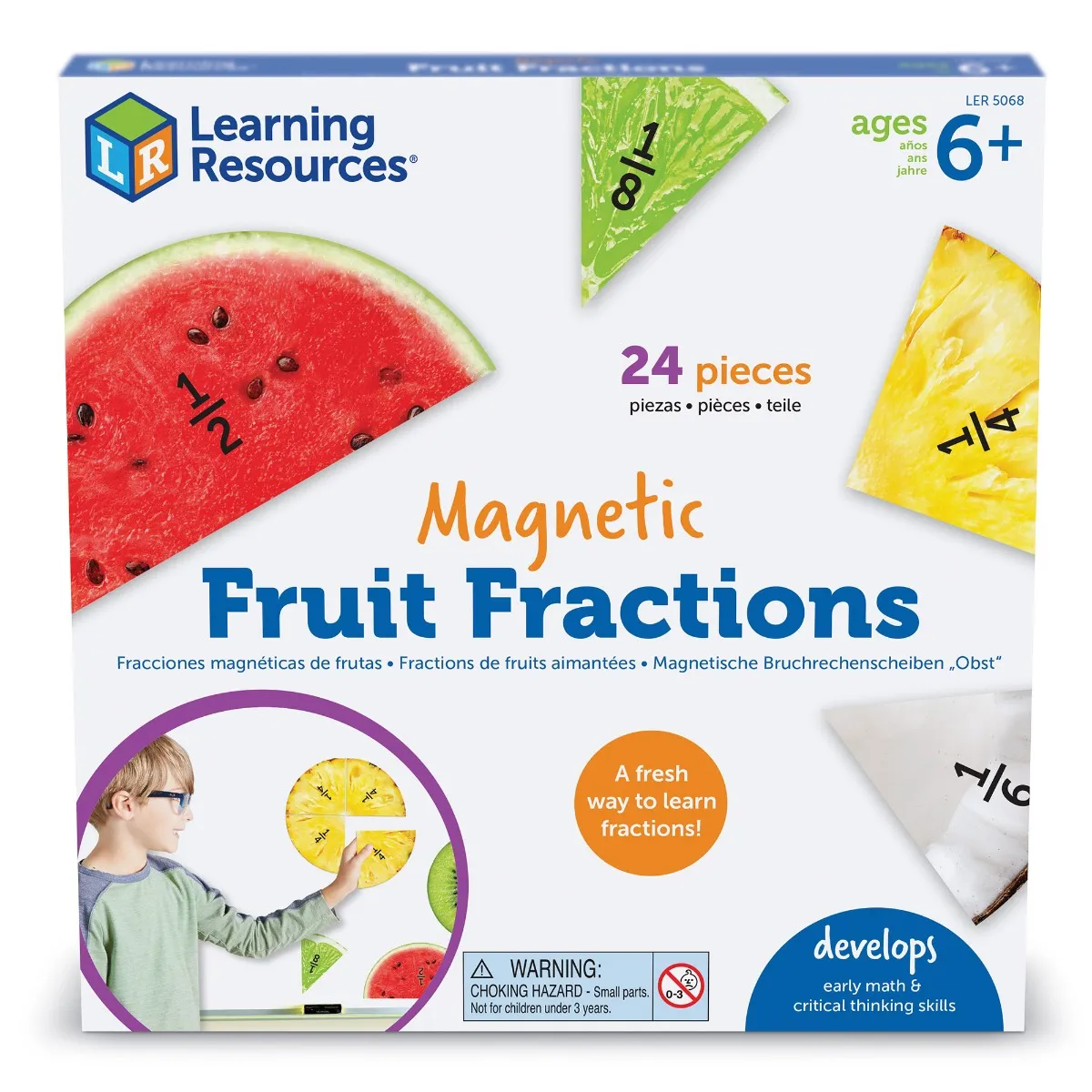Magnetic Fruit Fractions LEARNING RESOURCES LER5068