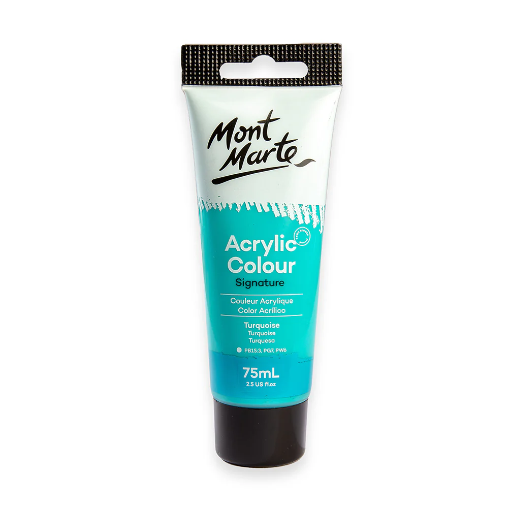 Acrylic Paint 75ml Colour Turquoise Mont Marte