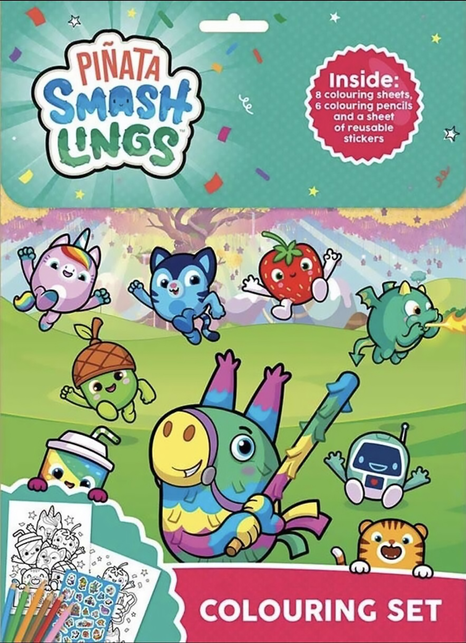 PINATA SMASHLINGS COLOURING SET