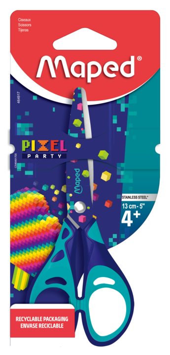 Scissors Pixel Party 13Cm Try Me Blister MAPED 464917