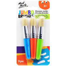 Jumbo Brushes Set Of 3pcs Mont Marte