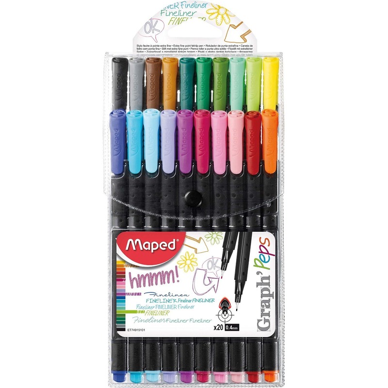 MAPED FINE POINT GRAPH PEPS X20 POUCH REF 749151