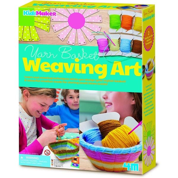 KidzMaker/Yarn Basket Weaving Art