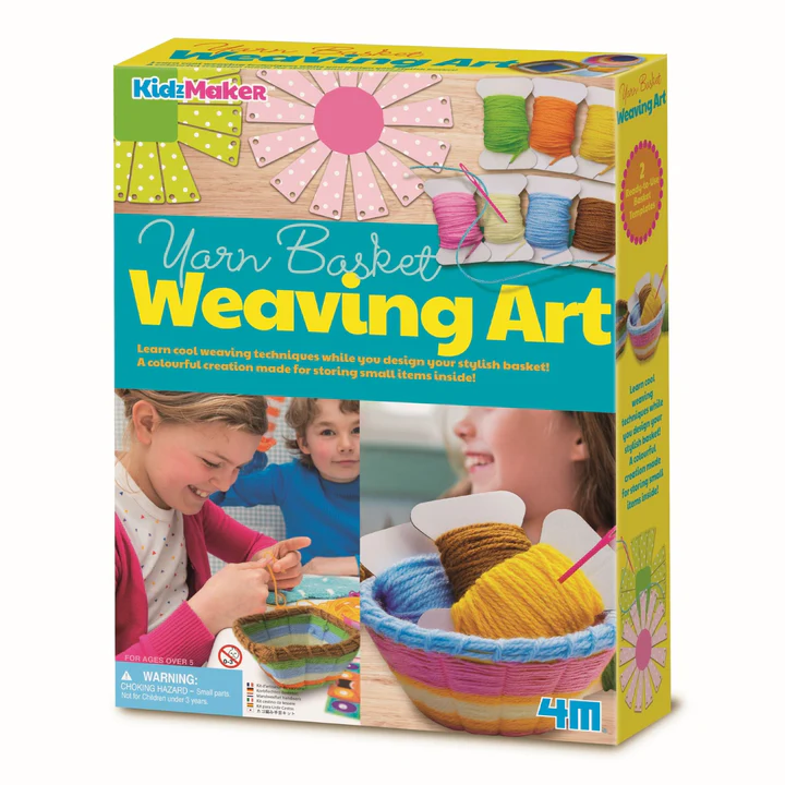 KidzMaker/Yarn Basket Weaving Art