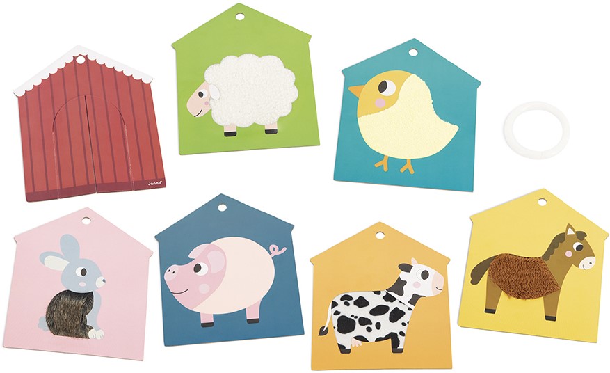 Farm Tactile Cards Set JURATOYS 02692