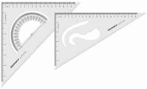 Set Squares Scholar 45/60 degree ISOMARS 1012