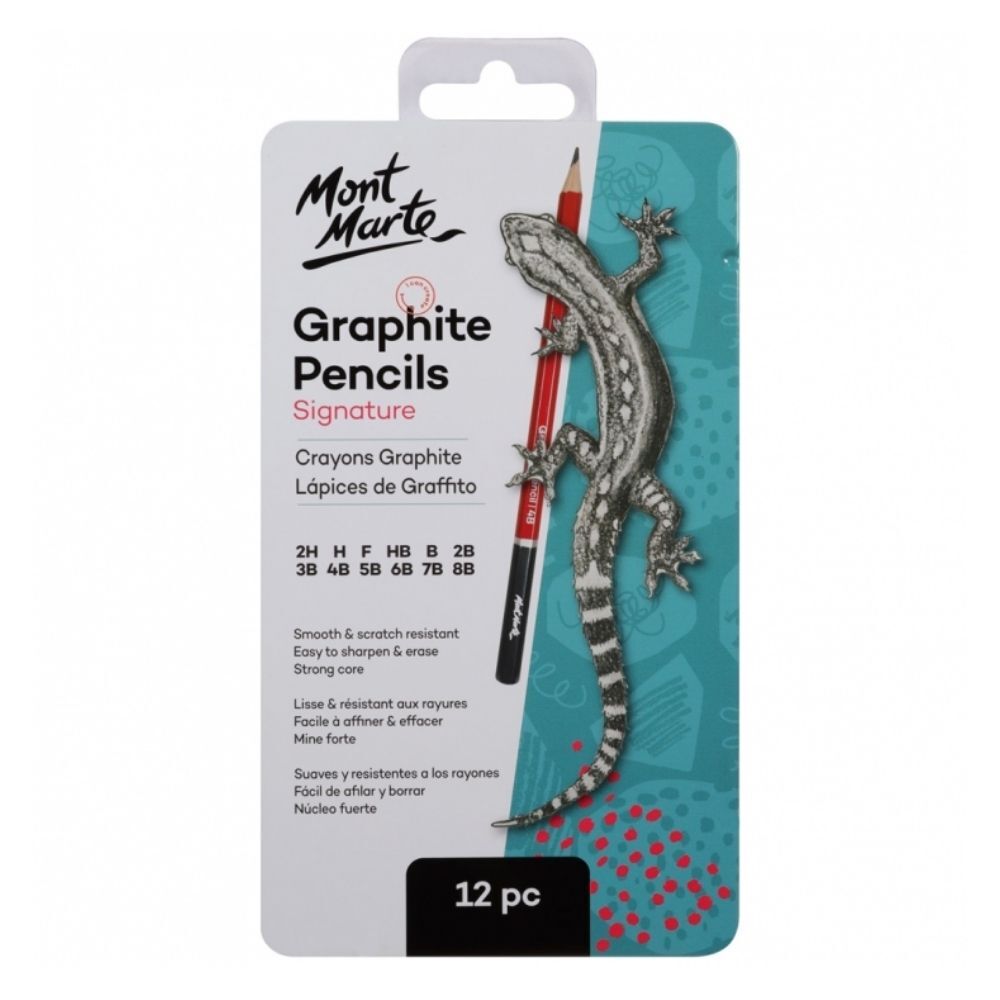 Graphite Pencils Set Of 12 Mont Marte