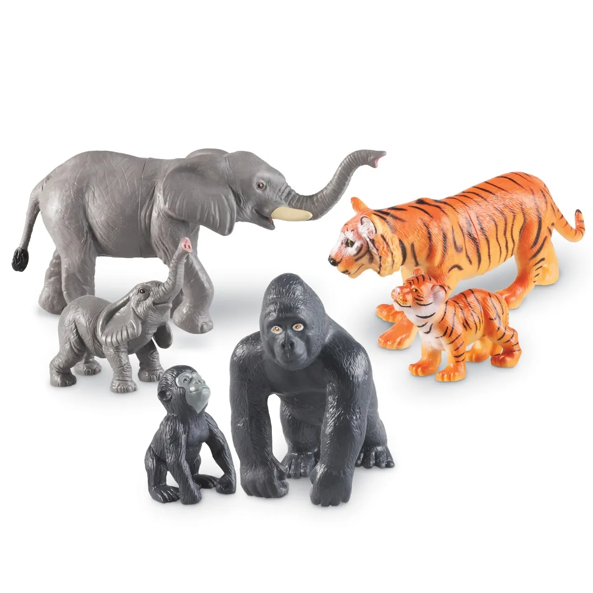 Jumbo Jungle Animals: Mommas And Babies LEARNING RESOURCES LER0839