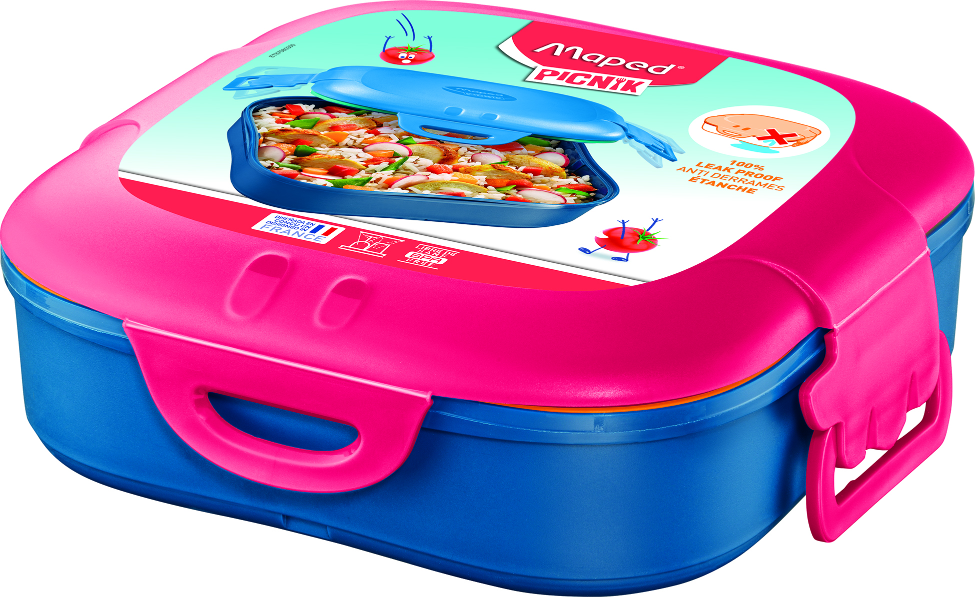 MAPED CONCEPT KIDS FIGURATIVE LUNCH BOX 1 COMPARTMENT PINK REF 870801