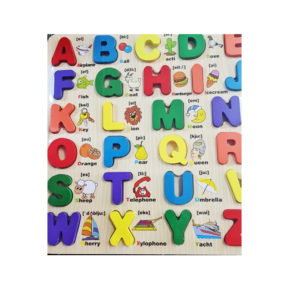 Wooden Puzzle Alphabet & Numbers FQ317