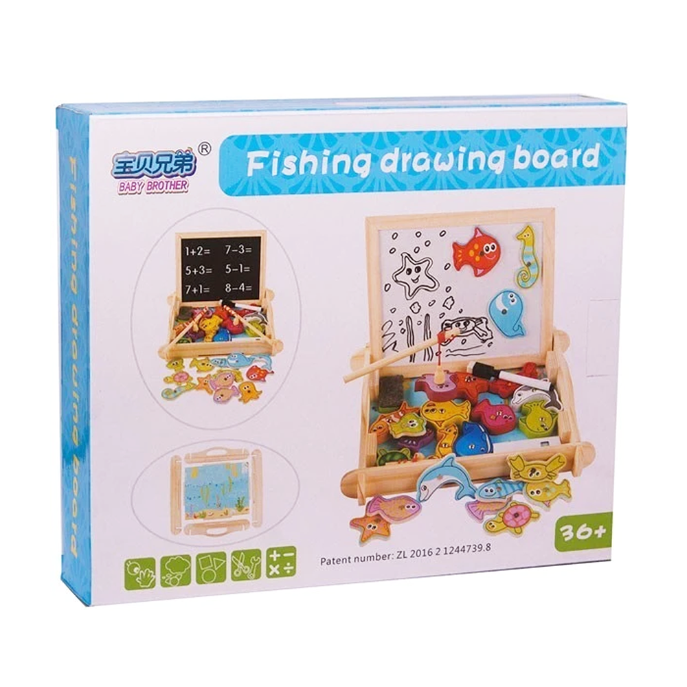 Wooden Fishing Drawing Board 3874 744