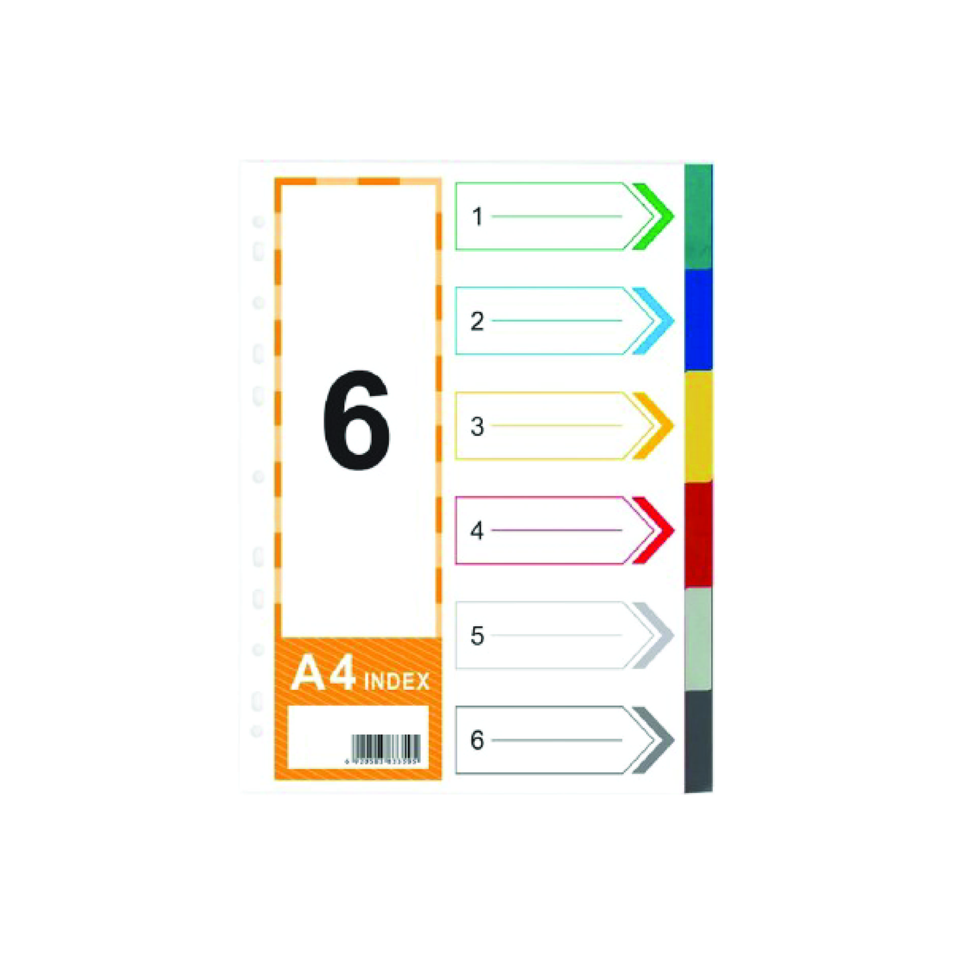 Index Divider A4 PP 1-6