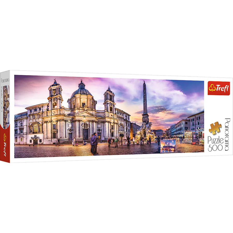 Puzzles -  500 Panorama  - Piazza Navona. Rome   500 px