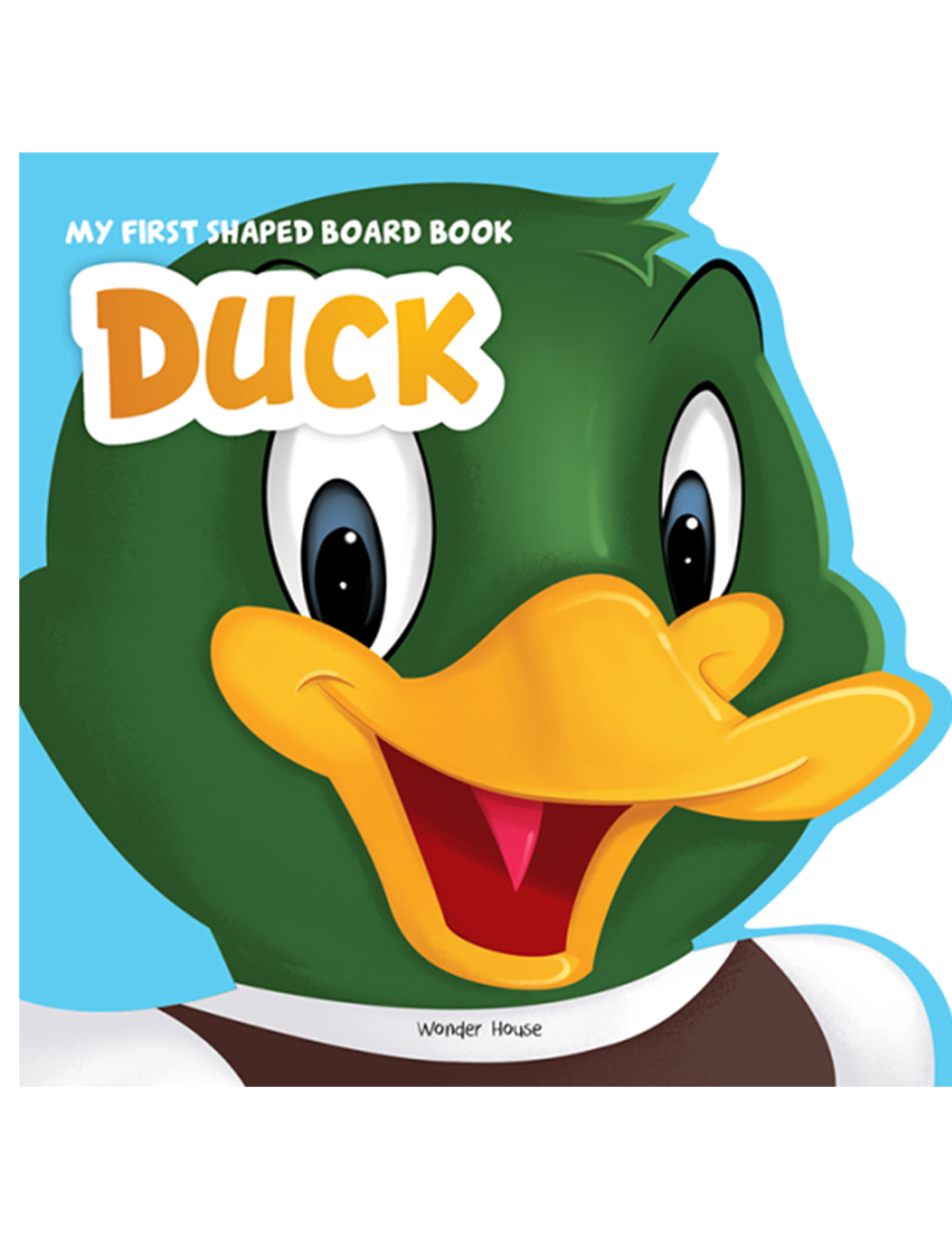 My First Shaped Board book - Duck Die-Cut Animals Picture Book for Children