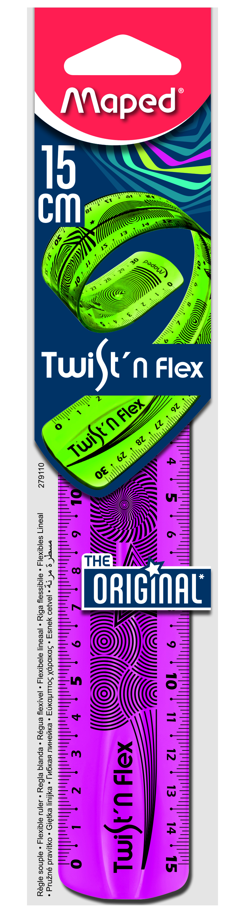 MAPED FLAT RULER TWIST'N FLEX 15CM BAG 279110