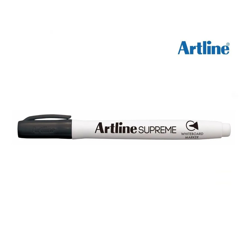 Whiteboard Marker Supreme Black 1.5mm Artline Ref EPF507