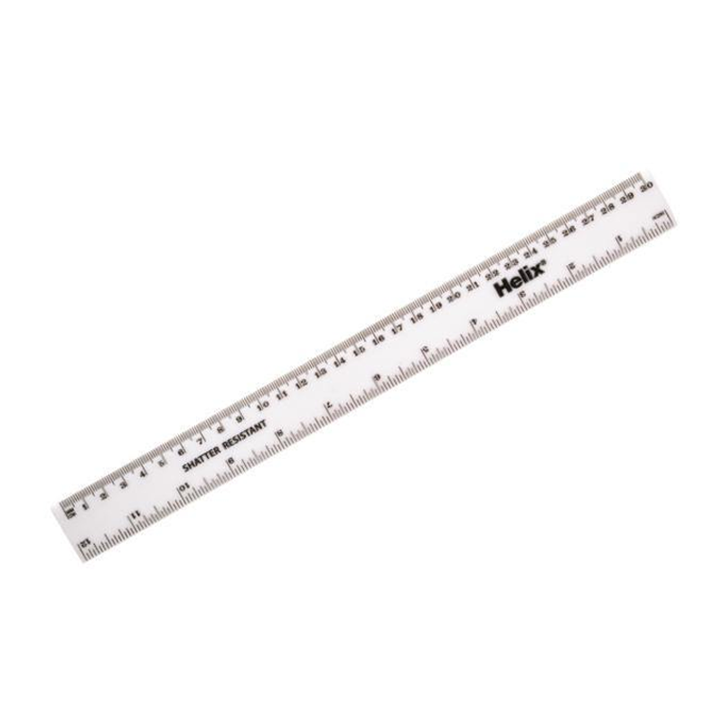 Ruler Oxford 12/30CM Shatter Resistant X33950