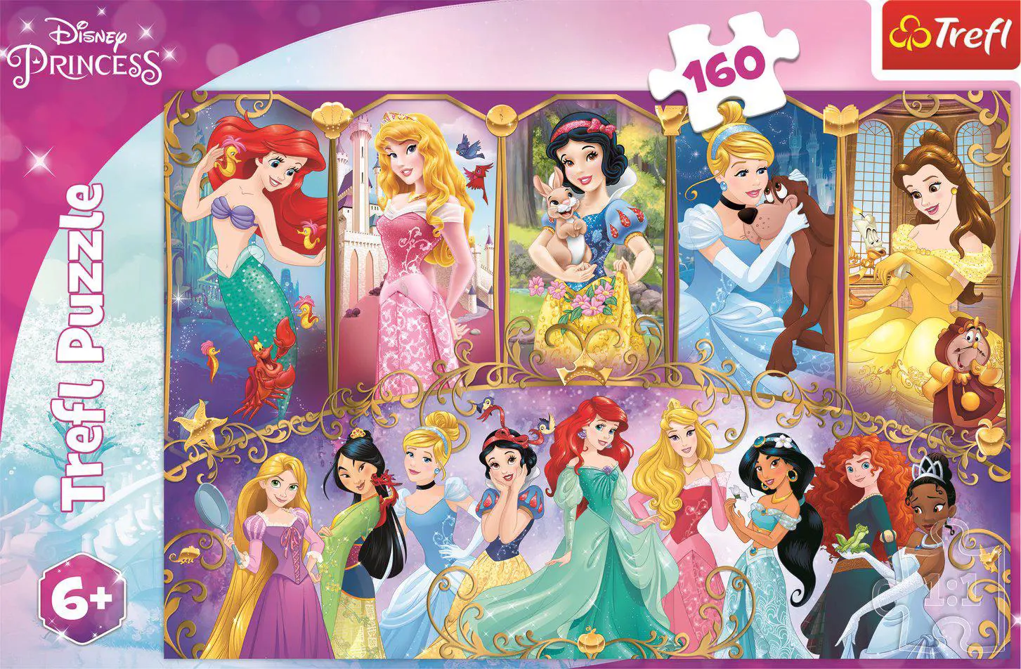 Puzzles 160pcs Princesss Portraits / Disney Princess Trefl 15407
