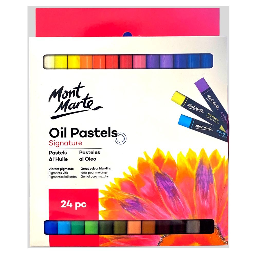 Oil Pastels Set Of 24 Mont Marte