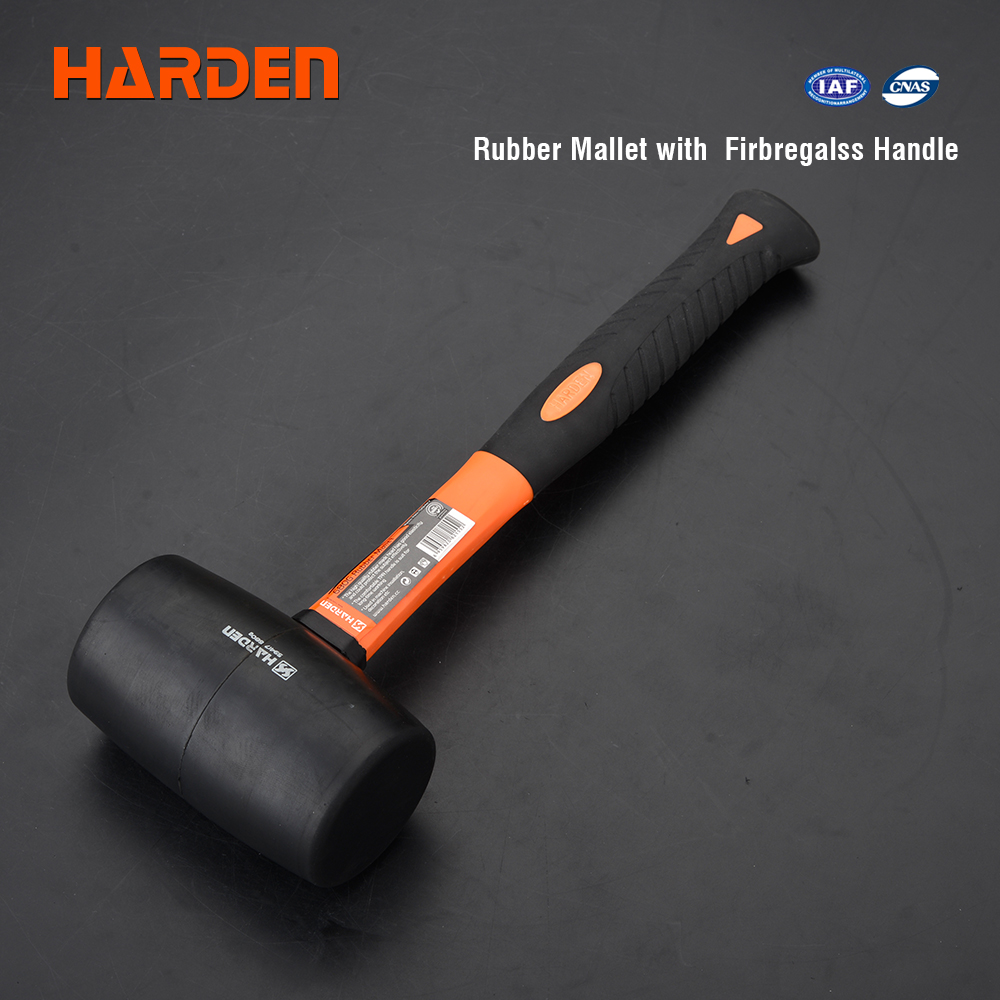 Rubber Mallet with Fiberglass 225g Harden    590412