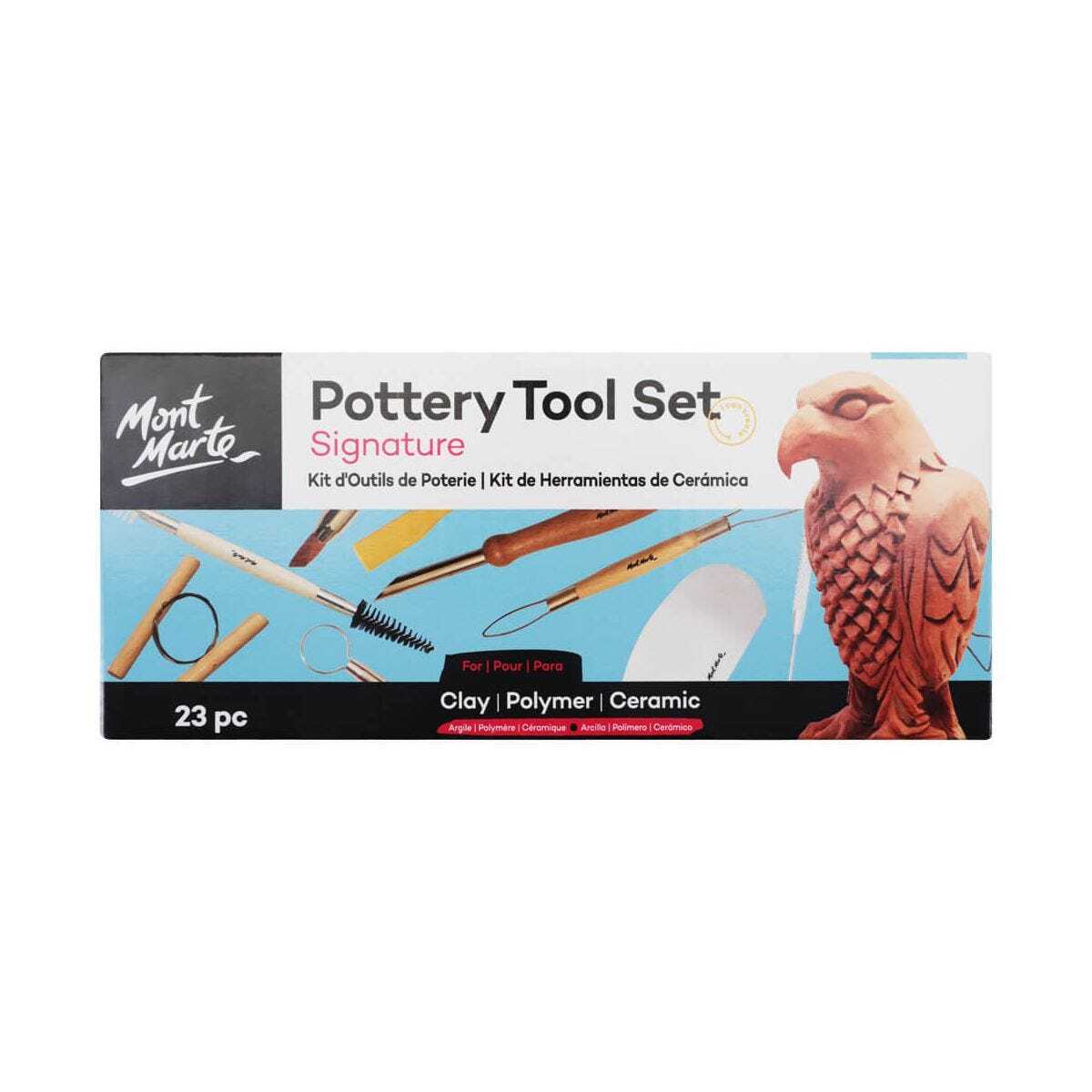 Pottery Set Of 23 Mont Marte
