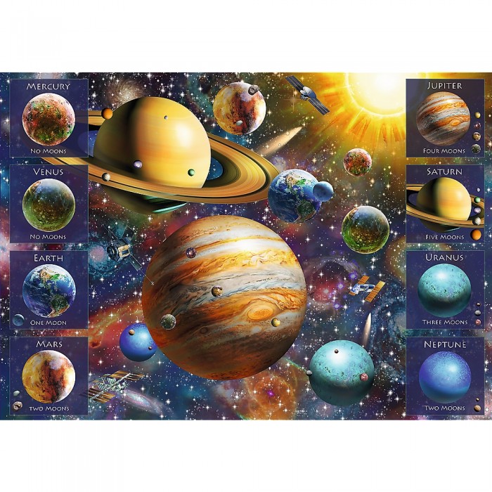 Puzzles -  1040  - Spiral Puzzle - Solar system