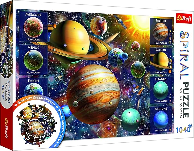 Puzzles -  1040  - Spiral Puzzle - Solar system