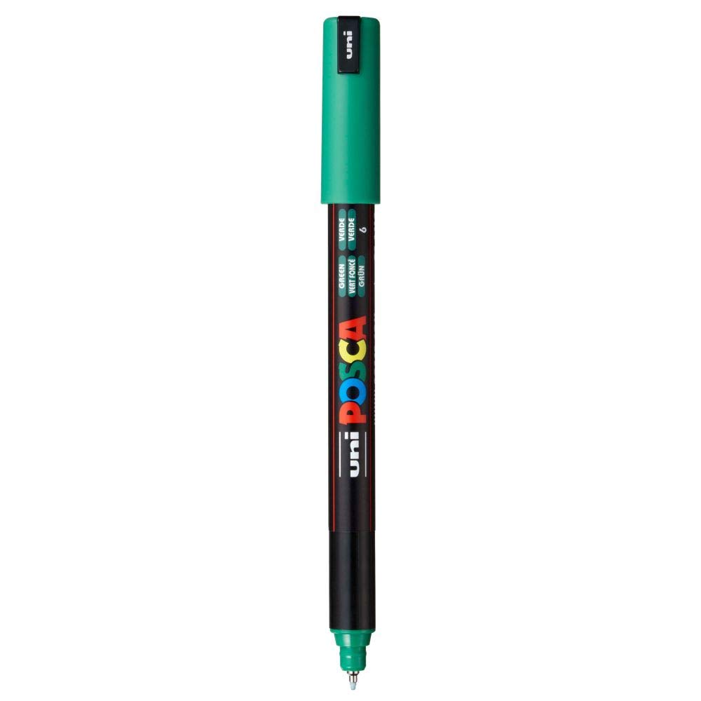 Marker Extra Fine Tip 0.7mm Dark Green POSCA Uni