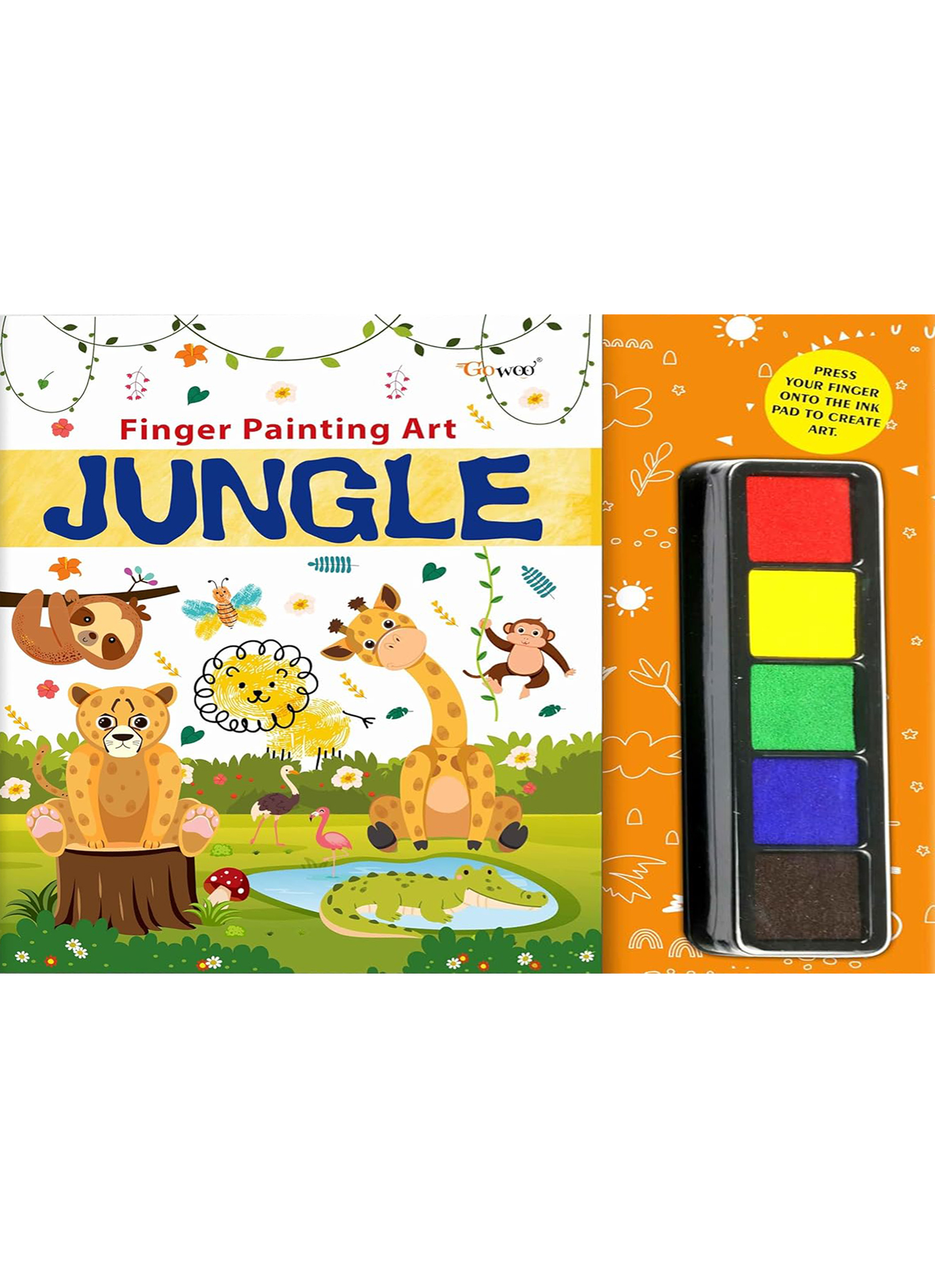 Fingerpainting and Colouring Art - Jungle